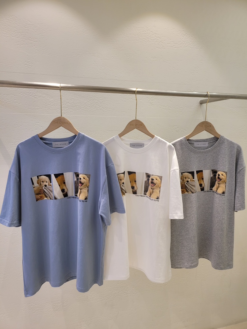 THE OTHER韓國東大門直郵女裝新品推薦休閑人氣熱賣T恤狗狗THE OTHERT恤