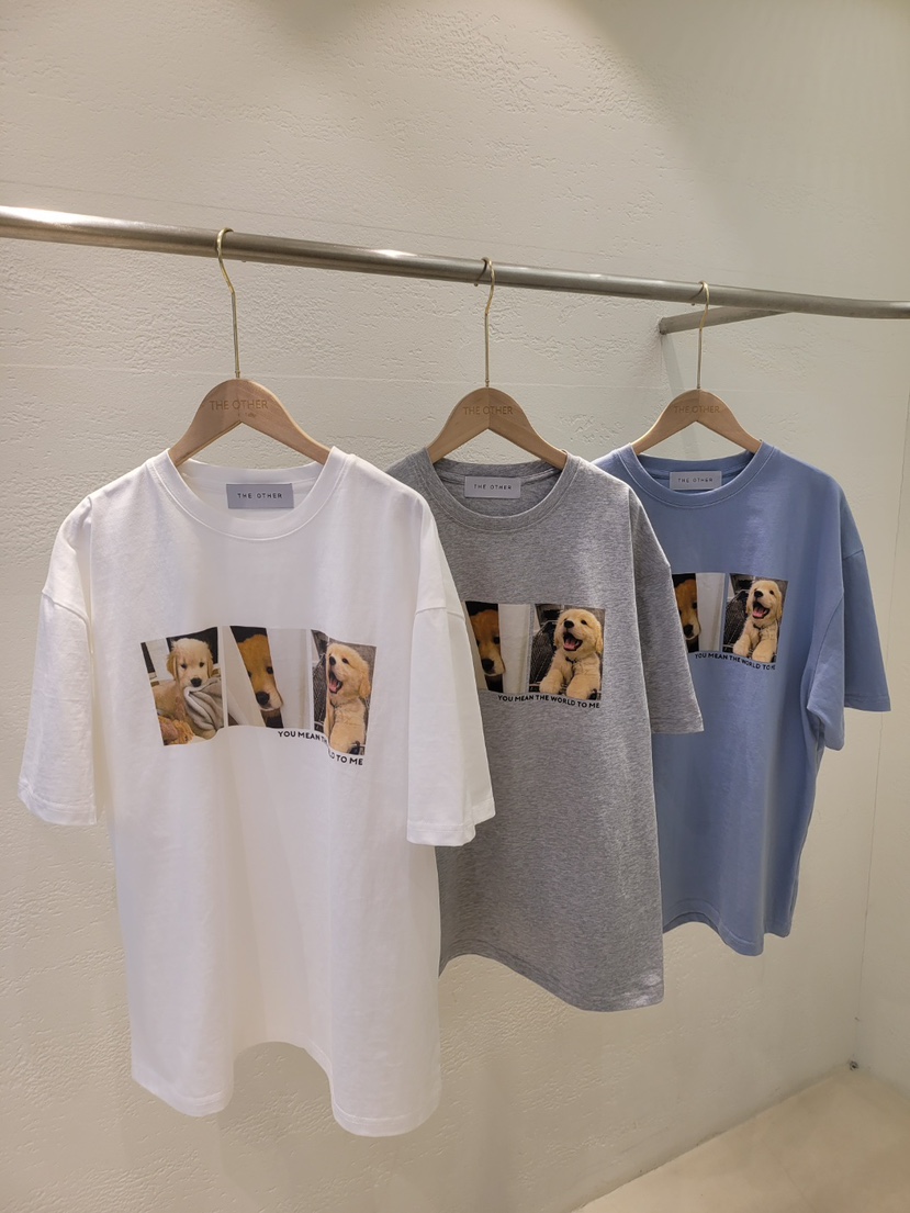 THE OTHER韓國東大門直郵女裝新品推薦休閑人氣熱賣T恤狗狗THE OTHERT恤