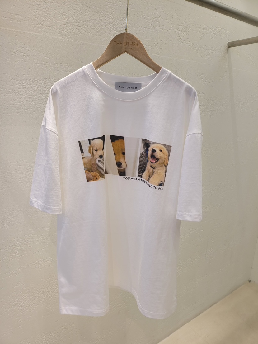 THE OTHER韓國東大門直郵女裝新品推薦休閑人氣熱賣T恤狗狗THE OTHERT恤圖色2
