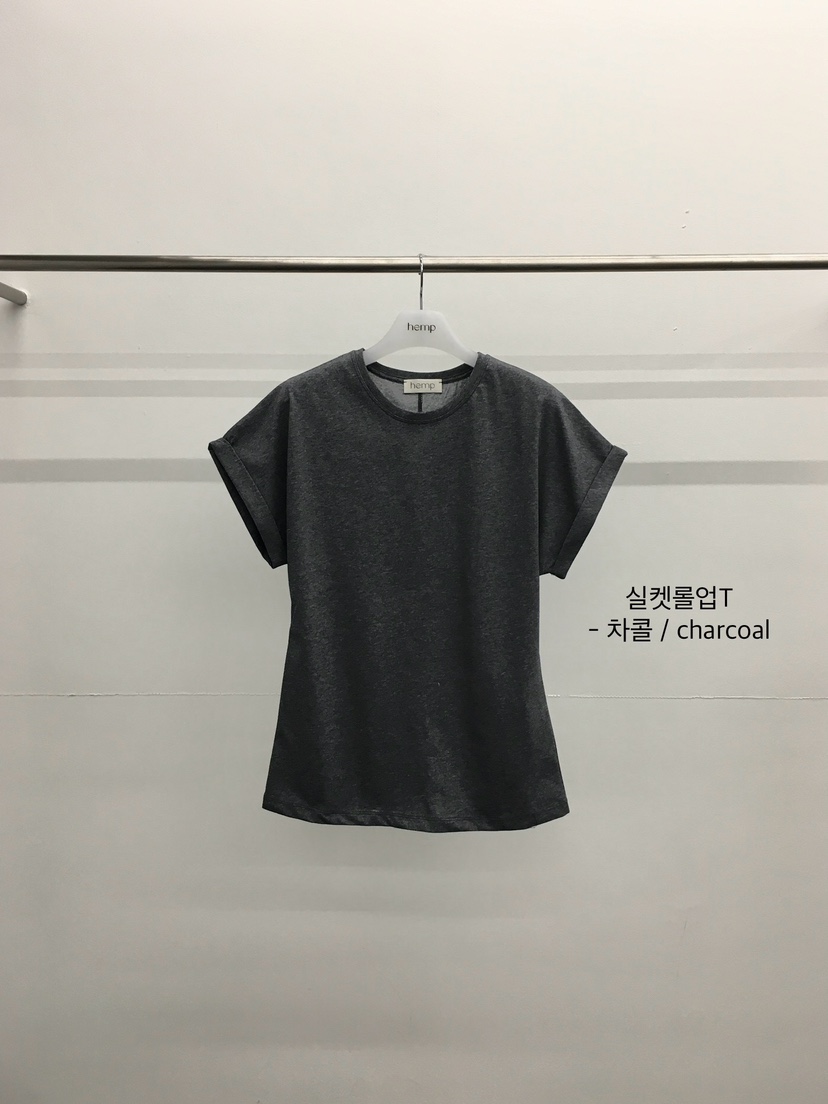 HEMP-P韓國直郵實拍女士新款熱賣時尚推薦人氣職業休閑T恤hempT恤圖色3墨色