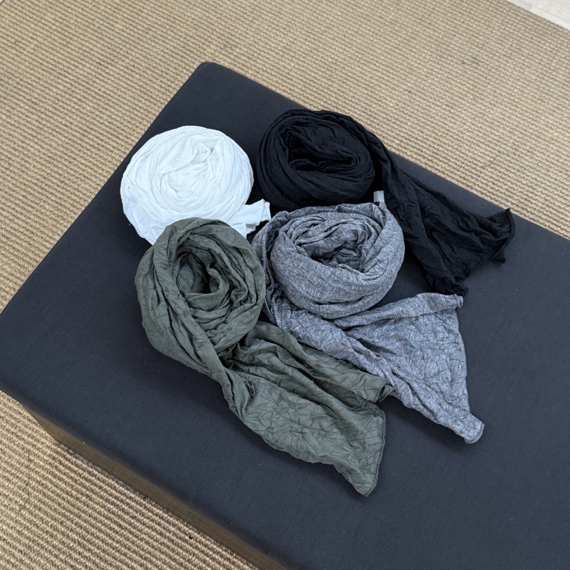 ID韓國東大門直郵女裝新款推薦熱賣職業圍巾披肩褶皺圍巾ID圍巾/披肩