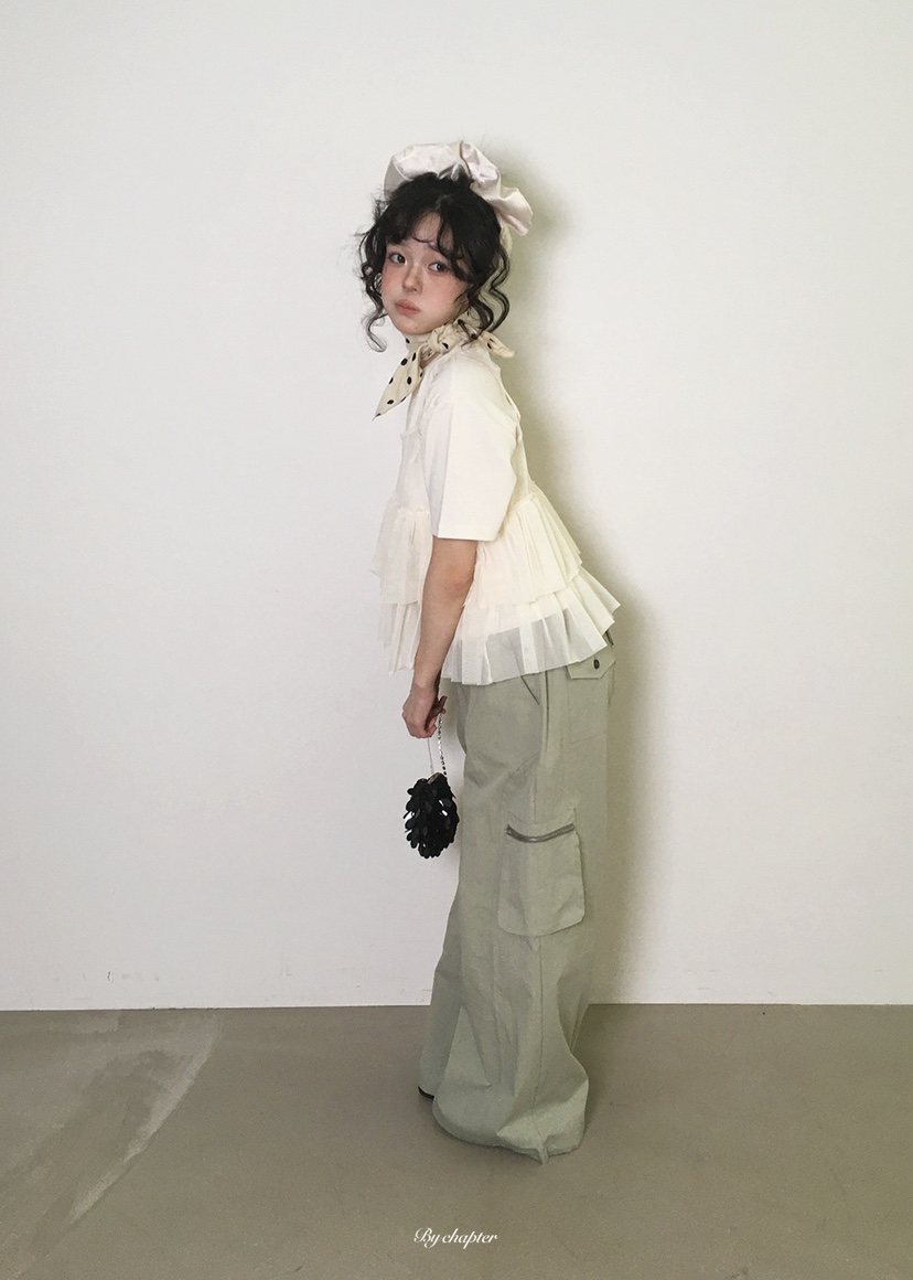 BY CHAPTER韓國東大門代購女裝新品休閑職業人氣休閑褲口袋BY Chapter休閑褲