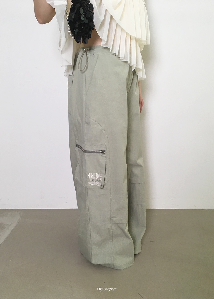 BY CHAPTER韓國東大門代購女裝新品休閑職業人氣休閑褲口袋BY Chapter休閑褲