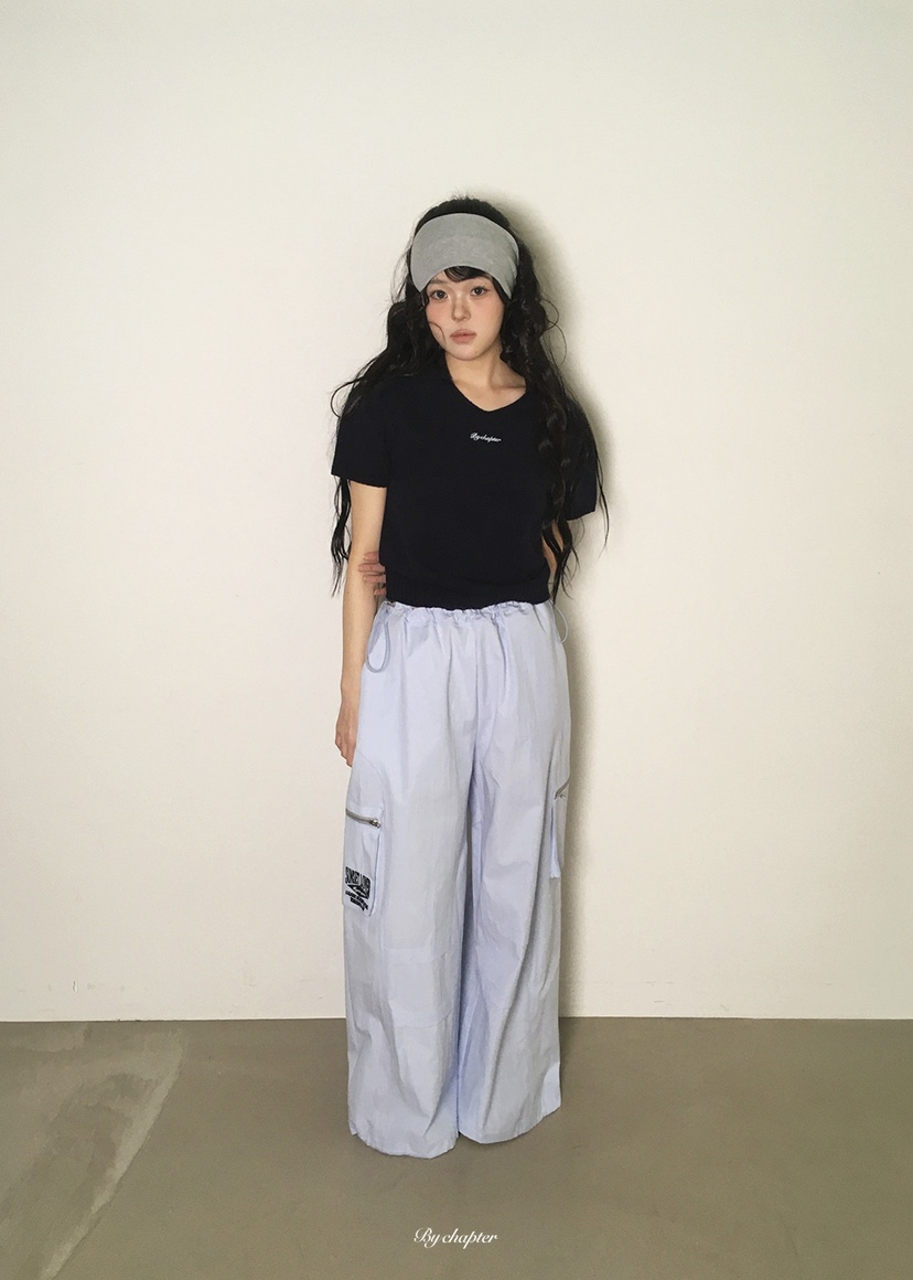 BY CHAPTER韓國東大門代購女裝新品休閑職業人氣休閑褲口袋BY Chapter休閑褲