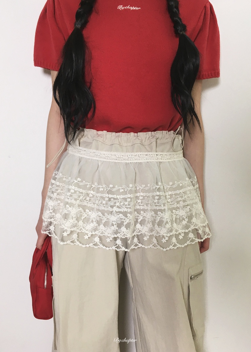 BY CHAPTER韓國代購女裝新款熱賣職業人氣時尚推薦休閑短裙BY Chapter短裙圖色1奶油色