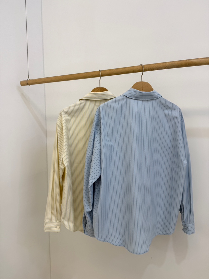 BY CHAPTER韓國東大門代購女士新款職業襯衫蕾絲衫不含領帶條紋BY Chapter襯衫/蕾絲衫