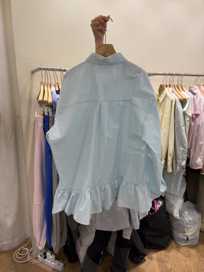 AUVERFIT韓國直郵女士新品人氣休閑時尚職業26春夏襯衫蕾絲衫AUVERFIT襯衫/蕾絲衫