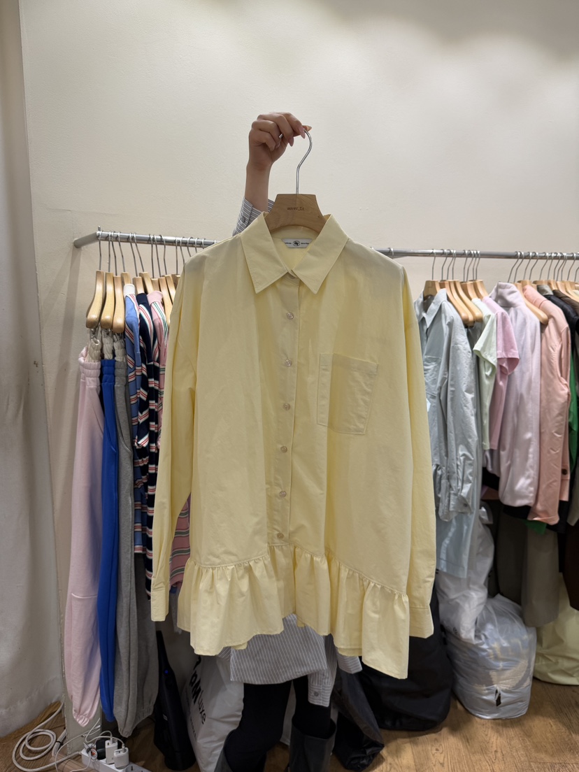 AUVERFIT韓國直郵女士新品人氣休閑時尚職業26春夏襯衫蕾絲衫AUVERFIT襯衫/蕾絲衫圖色2