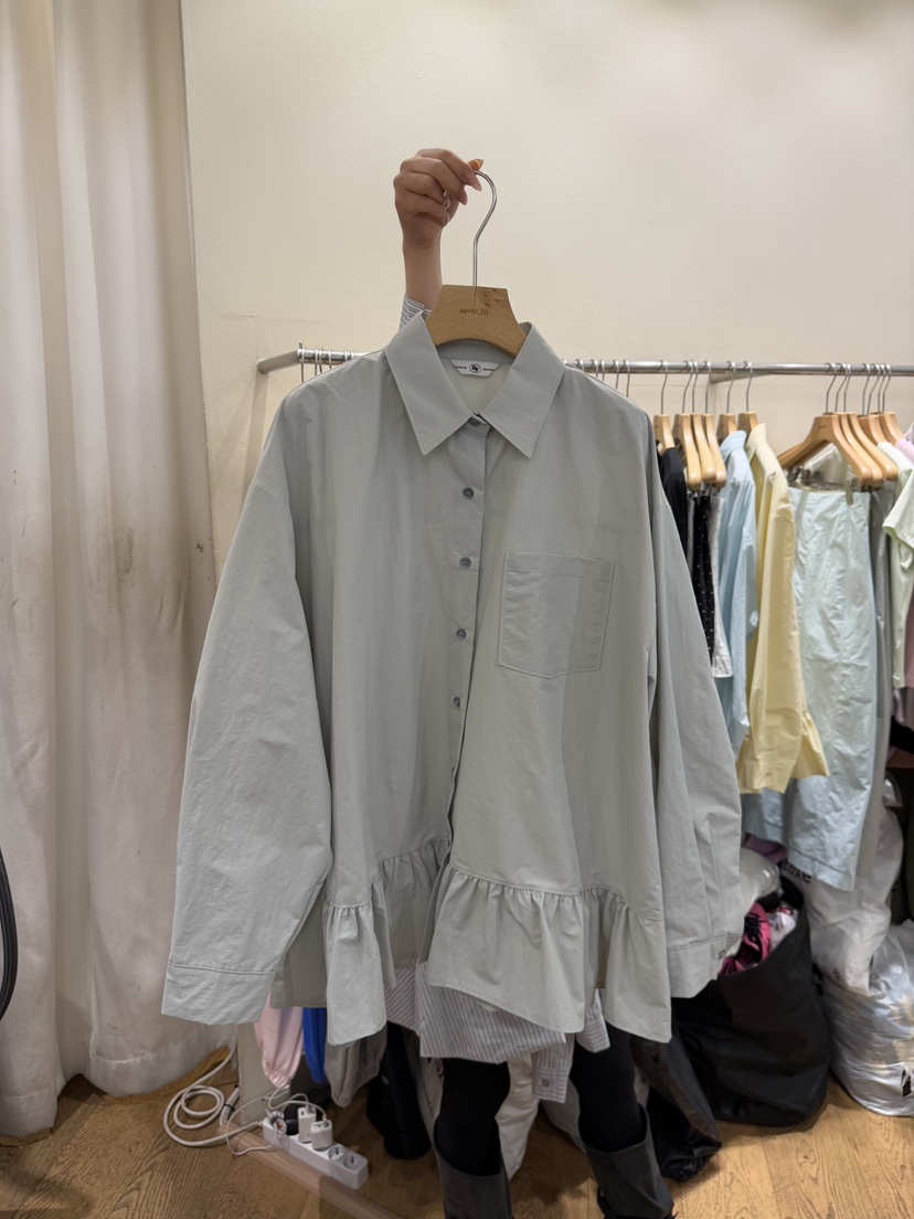 AUVERFIT韓國直郵女士新品人氣休閑時尚職業26春夏襯衫蕾絲衫AUVERFIT襯衫/蕾絲衫圖色3