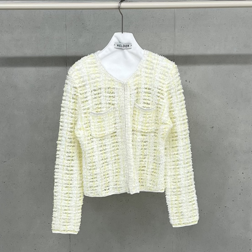 HELDER-P韓國直郵女士新品休閑推薦熱賣職業時尚夾克粗花呢HELDER夾克圖色2