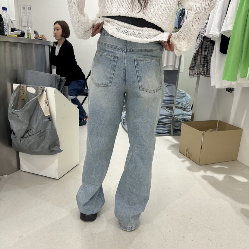 REPELLER韓國東大門代購女裝新款推薦休閑26春夏熱賣牛仔褲REPELLER牛仔褲