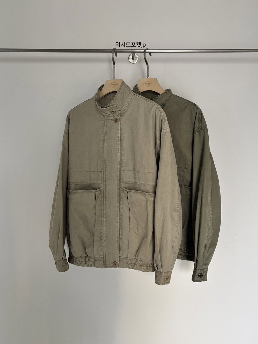 VERGAMOT韓國東大門直郵女裝新款熱賣26春夏夾克口袋水洗VERGAMOT夾克