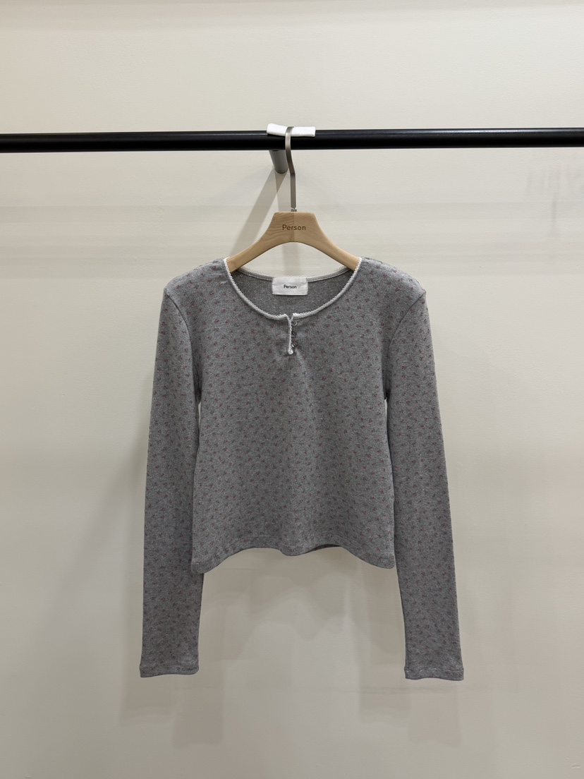 PERSON韓國直郵實拍女裝新款推薦職業休閑26春夏時尚長袖T恤PERSON長袖T恤圖色3