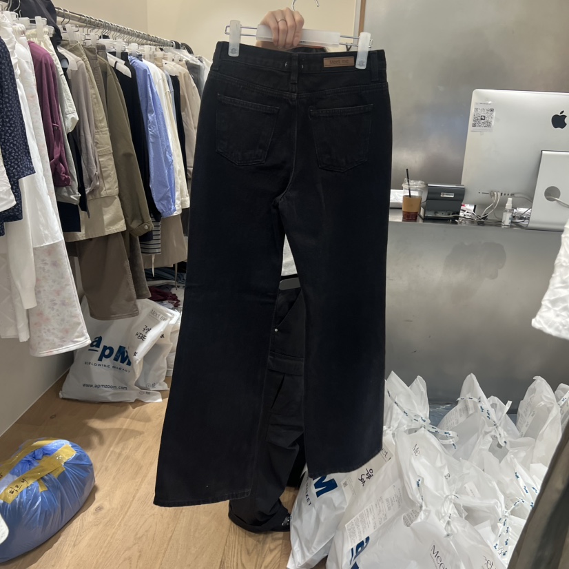 MEET ME韓國直郵女裝新款休閑人氣推薦職業熱賣休閑褲喇叭MEET ME休閑褲