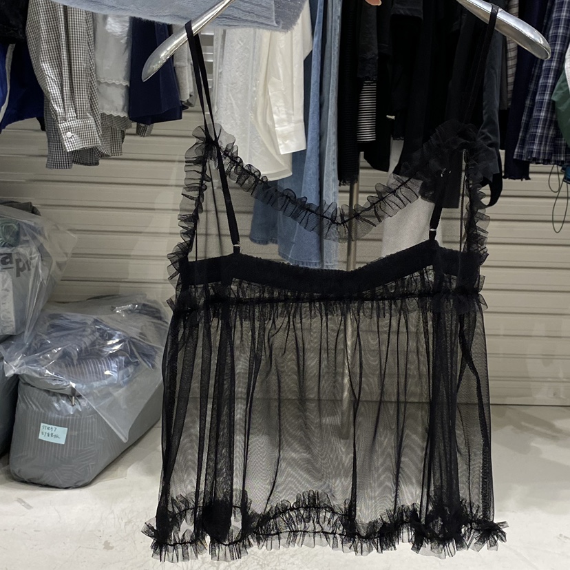 BRICKLANE韓國東大門代購女士新品時尚職業吊帶背心荷葉邊BRICKLANE吊帶/背心圖色2