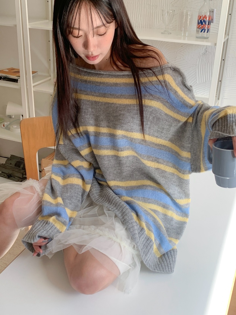 MORE THAN-P韓國直郵女士新品熱賣推薦職業休閑時尚針織衫MORE THAN針織衫