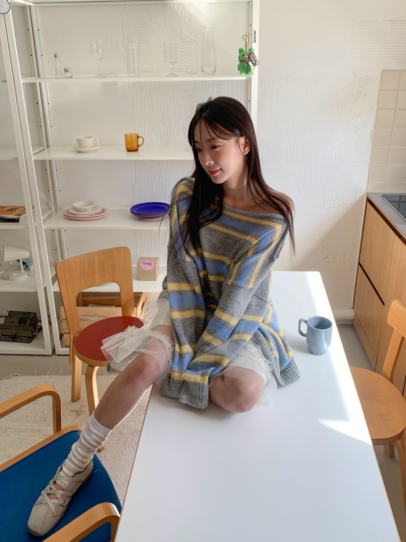 MORE THAN-P韓國直郵女士新品熱賣推薦職業休閑時尚針織衫MORE THAN針織衫