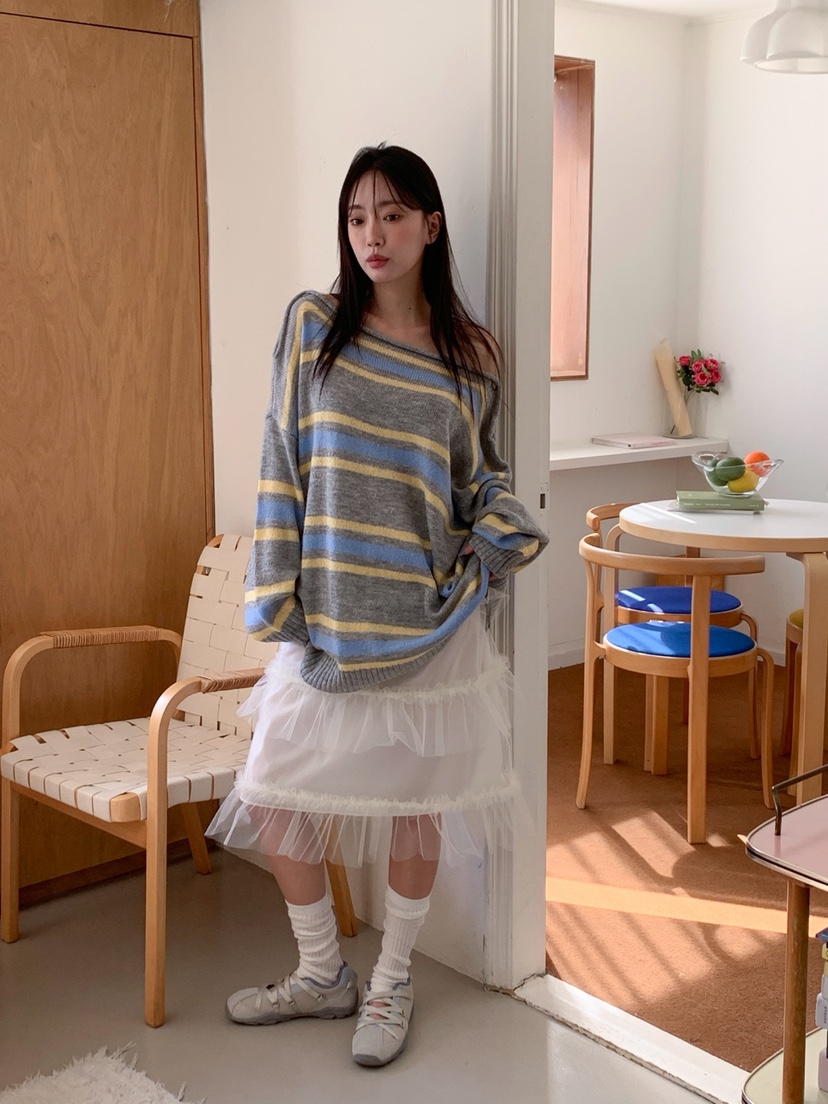 MORE THAN-P韓國直郵女士新品熱賣推薦職業休閑時尚針織衫MORE THAN針織衫