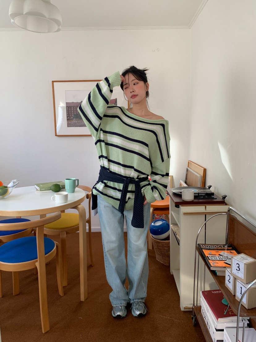 MORE THAN-P韓國直郵女士新品熱賣推薦職業休閑時尚針織衫MORE THAN針織衫