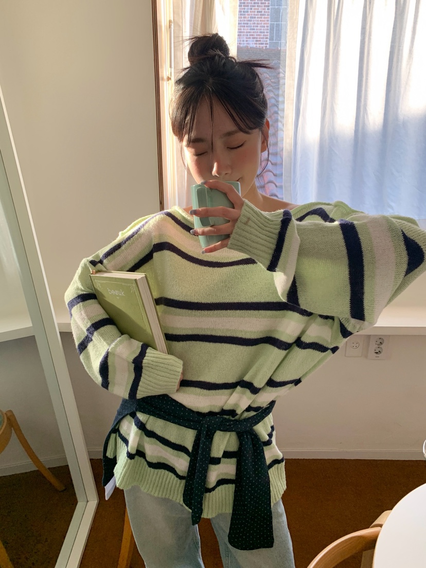 MORE THAN-P韓國直郵女士新品熱賣推薦職業休閑時尚針織衫MORE THAN針織衫