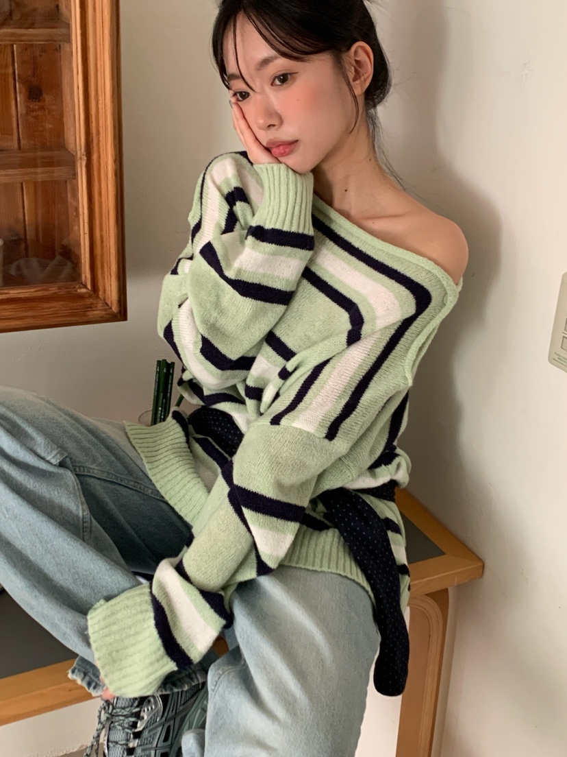 MORE THAN-P韓國直郵女士新品熱賣推薦職業休閑時尚針織衫MORE THAN針織衫