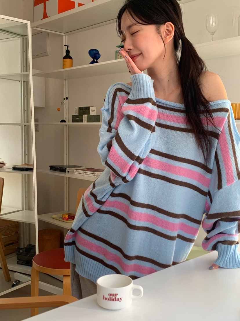 MORE THAN-P韓國直郵女士新品熱賣推薦職業休閑時尚針織衫MORE THAN針織衫