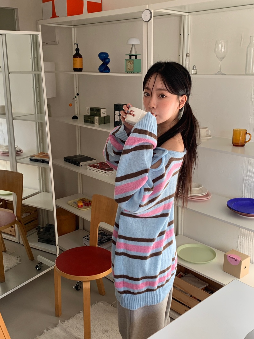 MORE THAN-P韓國直郵女士新品熱賣推薦職業休閑時尚針織衫MORE THAN針織衫