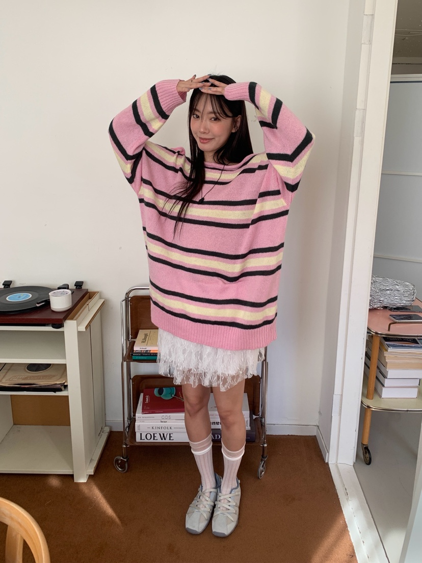 MORE THAN-P韓國直郵女士新品熱賣推薦職業休閑時尚針織衫MORE THAN針織衫