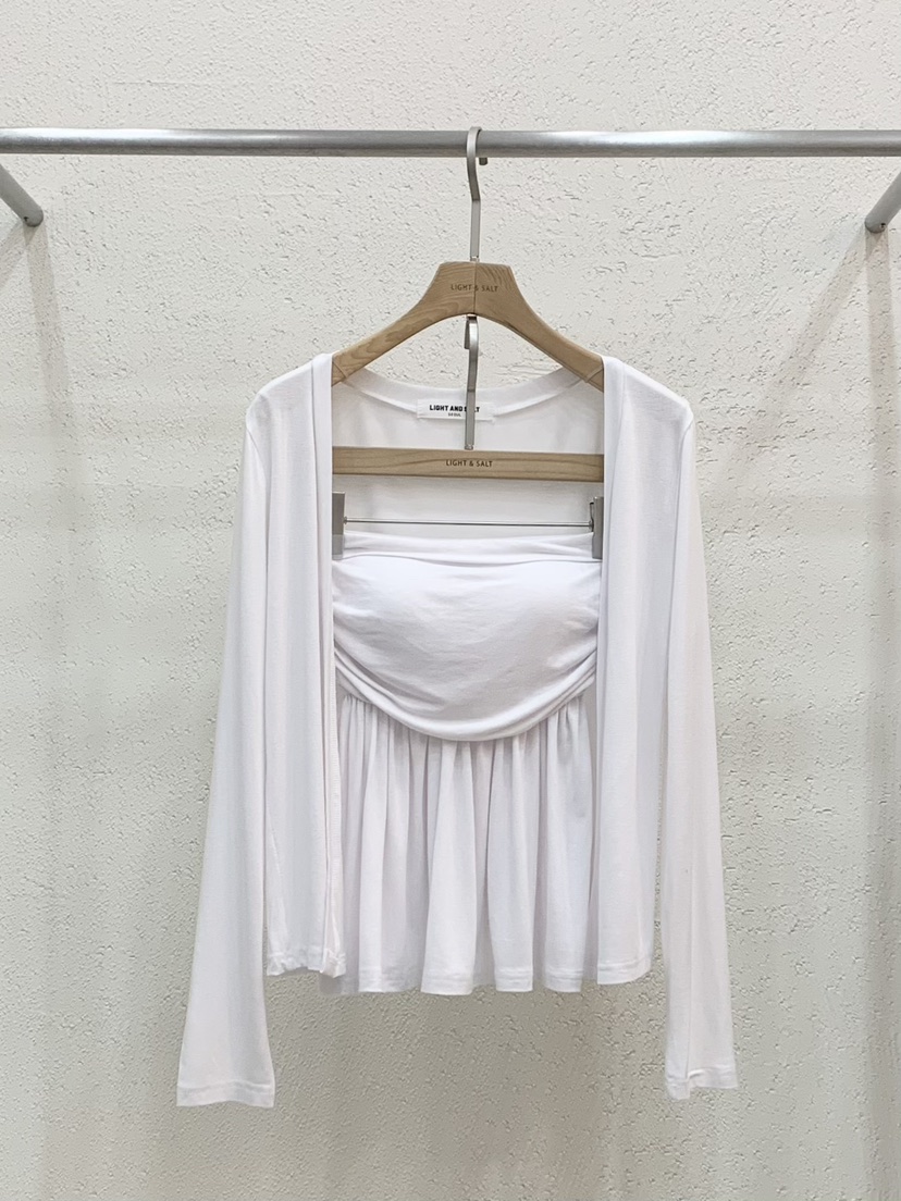 LIGHT AND SALT韓國直郵實拍女裝新款人氣熱賣套裝兩件套LIGHT AND SALT套裝圖色1