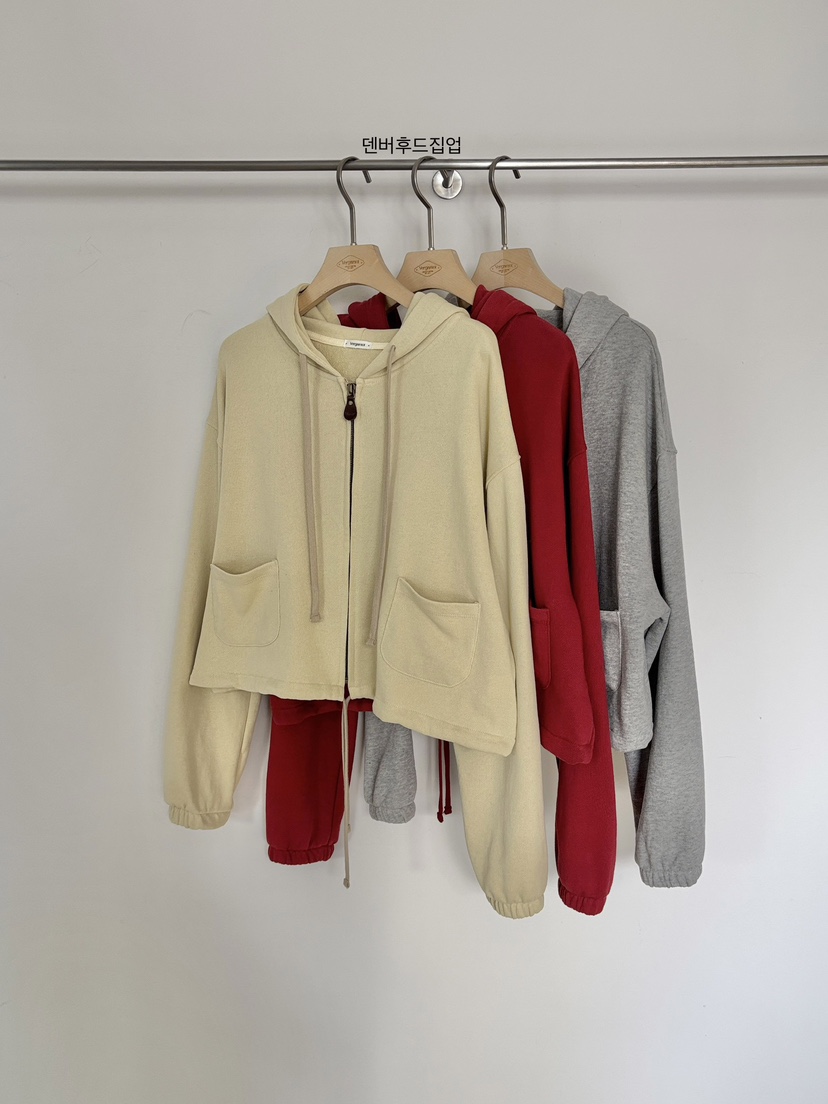 VERGAMOT韓國直郵實拍女裝新款時尚推薦休閑夾克連帽衫拉鏈VERGAMOT夾克