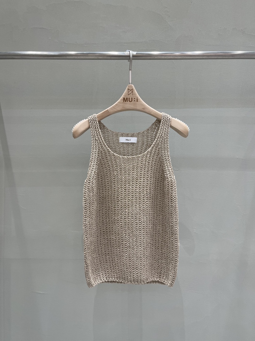 THE MUI韓國直郵女士新款推薦26春夏休閑職業時尚吊帶背心THE MUI吊帶/背心圖色2米色