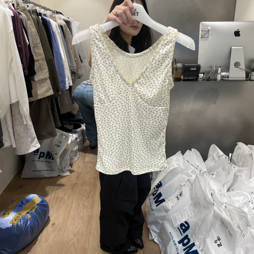 MEET ME韓國直郵女裝新品熱賣休閑職業時尚人氣吊帶背心MEET ME吊帶/背心圖色2