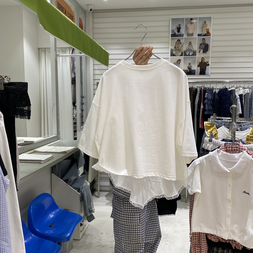 BRICKLANE韓國東大門直郵女裝新款26春夏人氣職業休閑T恤BRICKLANET恤