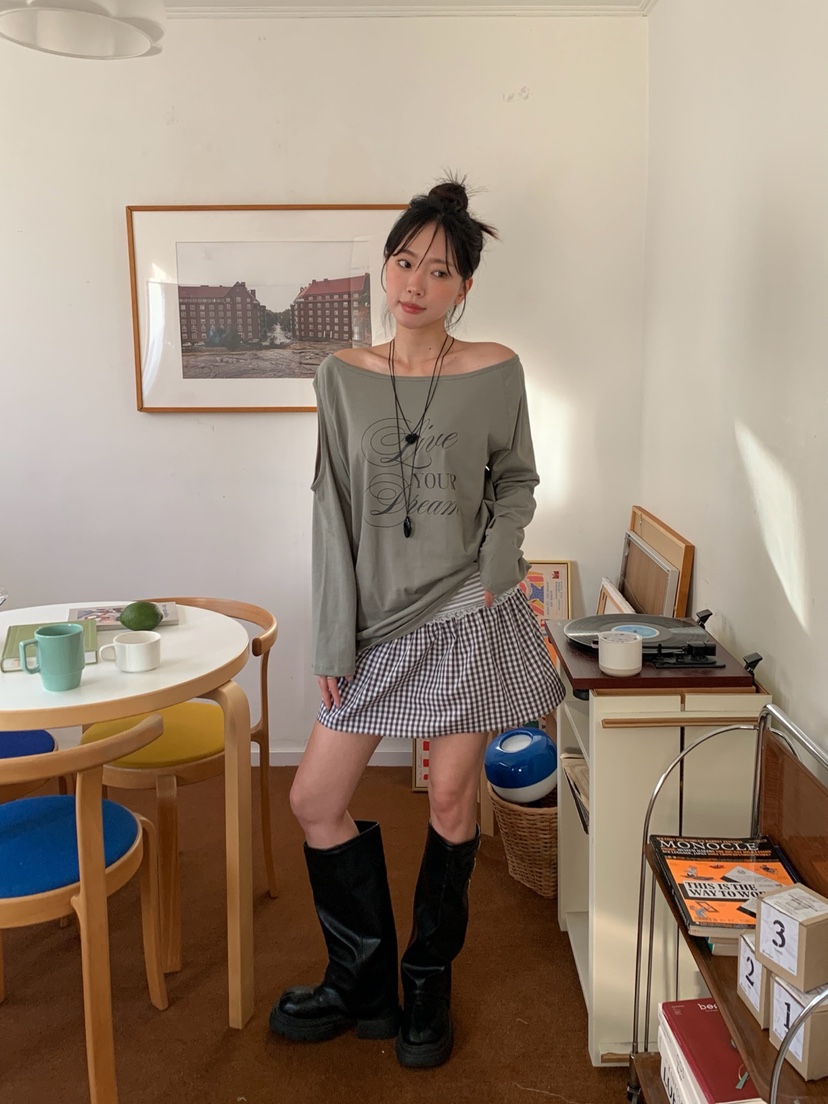 MORE THAN-P韓國東大門代購女士新款時尚職業推薦長袖T恤MORE THAN長袖T恤