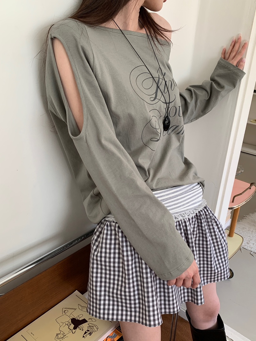 MORE THAN-P韓國東大門代購女士新款時尚職業推薦長袖T恤MORE THAN長袖T恤