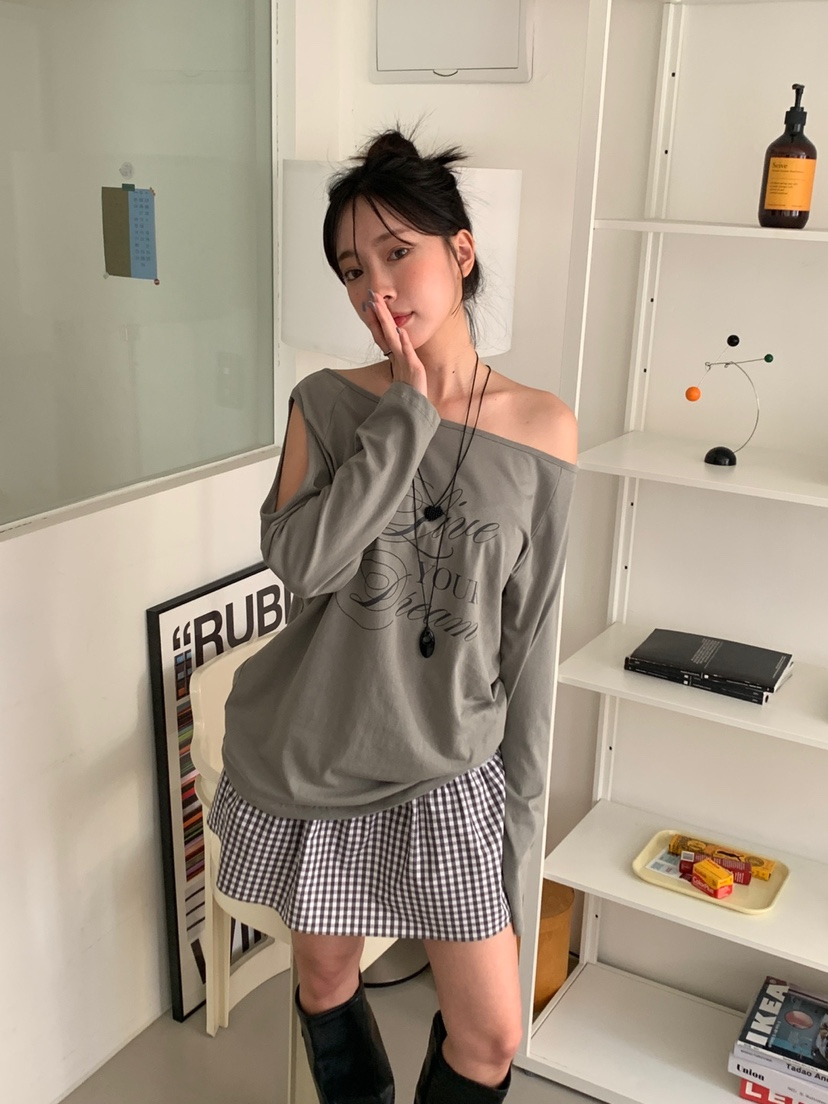 MORE THAN-P韓國東大門代購女士新款時尚職業推薦長袖T恤MORE THAN長袖T恤