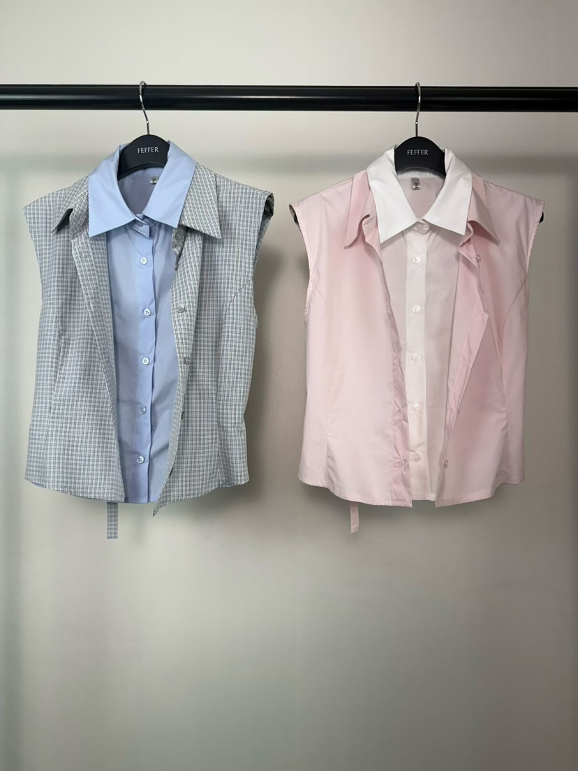 FEFFER韓國東大門代購女裝新款職業推薦休閑時尚人氣馬甲FEFFER馬甲