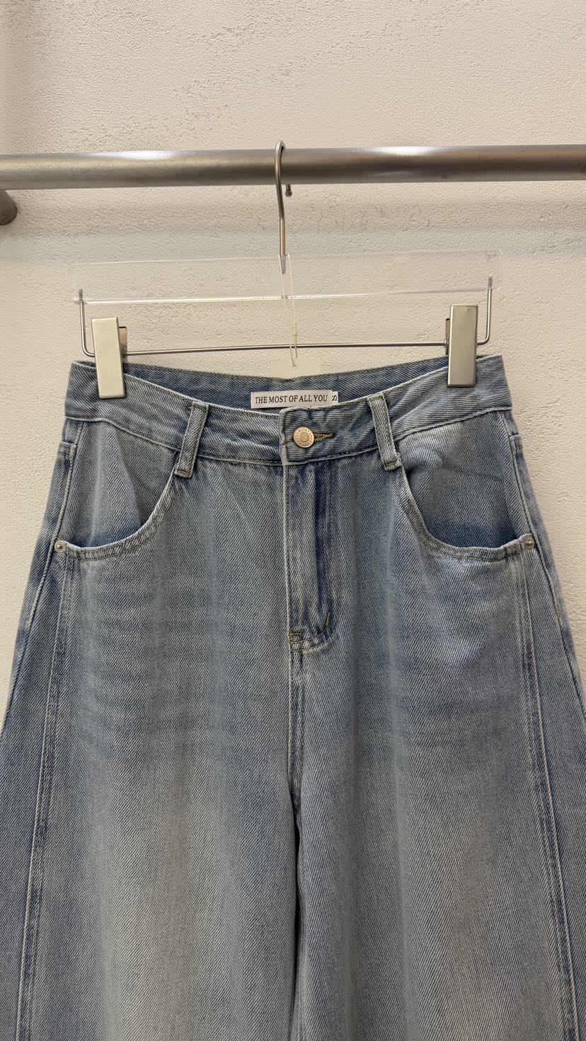 MOST OF ALL U韓國直郵女裝新品推薦休閑人氣職業牛仔褲MOST OF ALL U牛仔褲