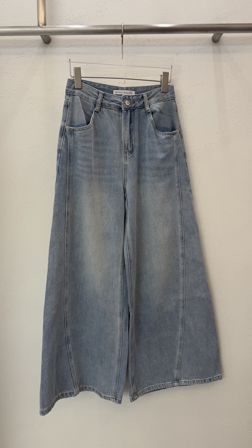 MOST OF ALL U韓國直郵女裝新品推薦休閑人氣職業牛仔褲MOST OF ALL U牛仔褲圖色1