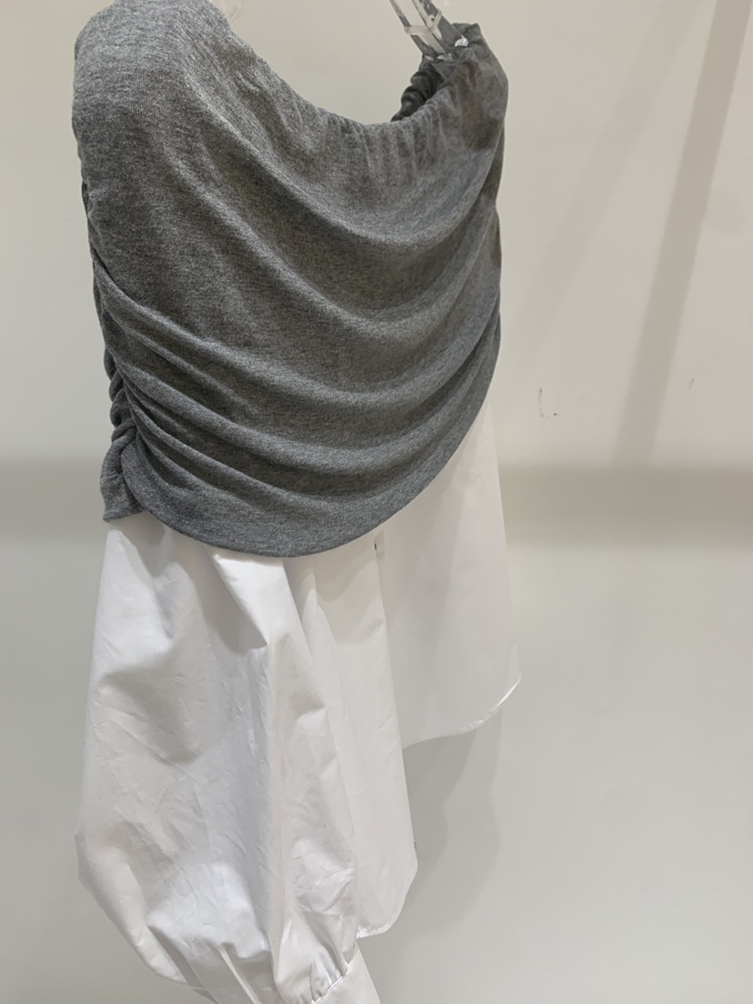 FABRIC韓國東大門代購女士新品26春夏人氣襯衫蕾絲衫假兩件FABRIC襯衫/蕾絲衫