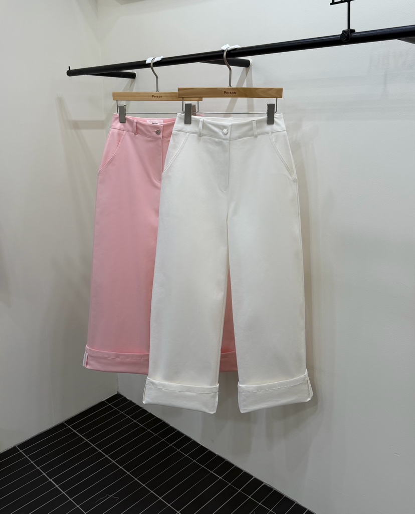 PERSON韓國直郵女士新款職業人氣26春夏時尚休閑休閑褲棉PERSON休閑褲