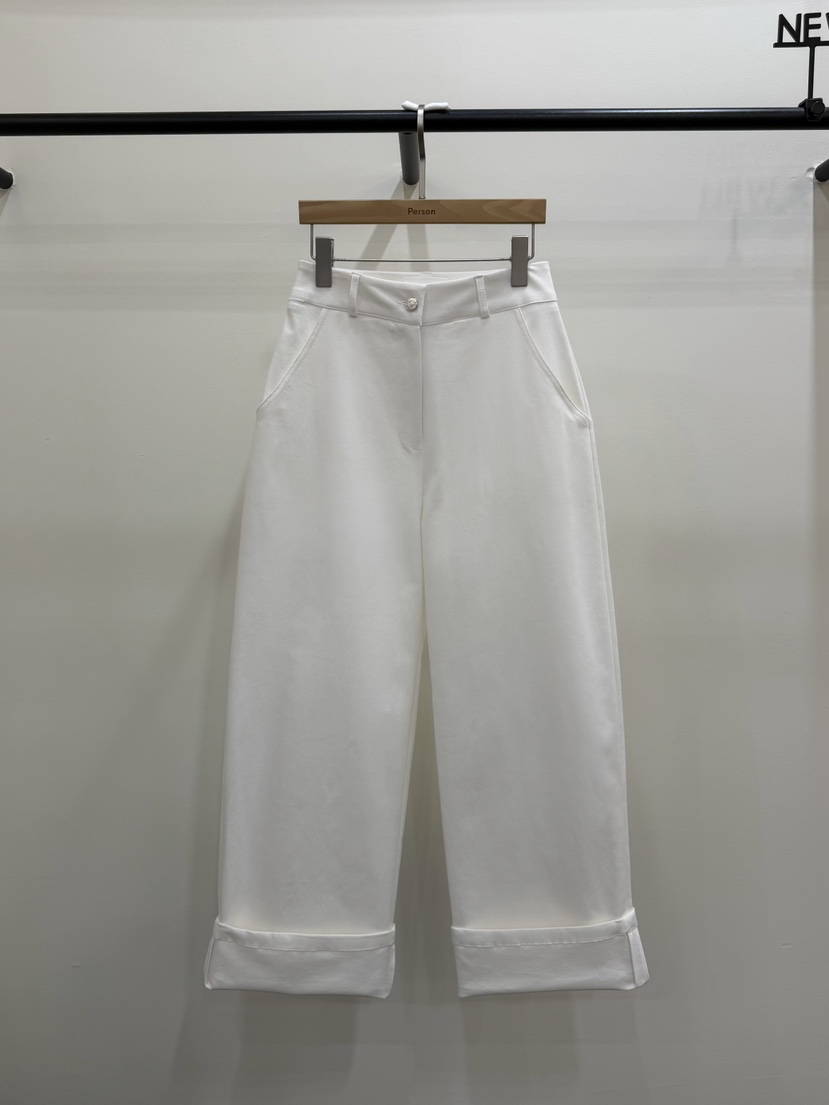 PERSON韓國直郵女士新款職業人氣26春夏時尚休閑休閑褲棉PERSON休閑褲圖色2