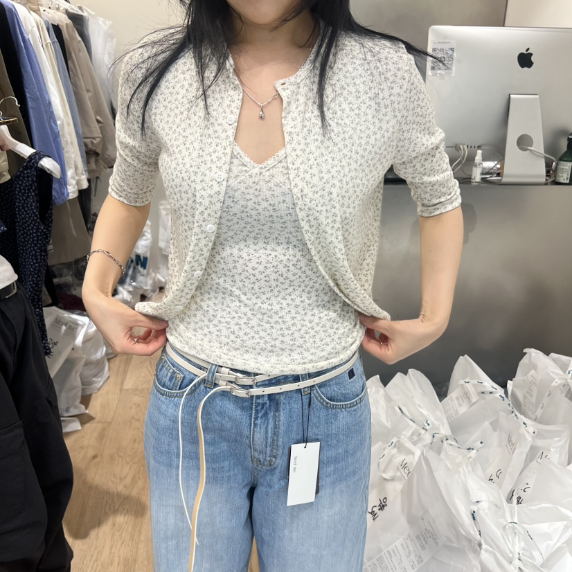 MEET ME韓國直郵女裝新品人氣休閑推薦時尚熱賣T恤不含內搭MEET MET恤圖色1