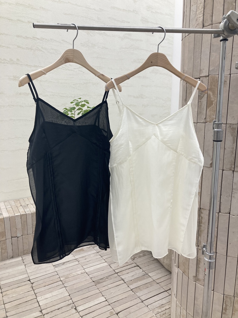 ROUGH韓國直郵女士新款休閑職業26春夏人氣時尚吊帶背心褶裥ROUGH吊帶/背心