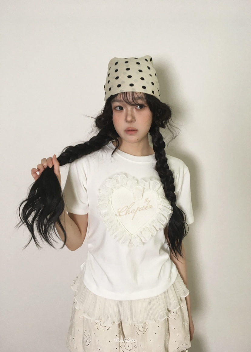 BY CHAPTER韓國直郵女裝新款人氣時尚26春夏熱賣T恤雪紡BY ChapterT恤圖色2