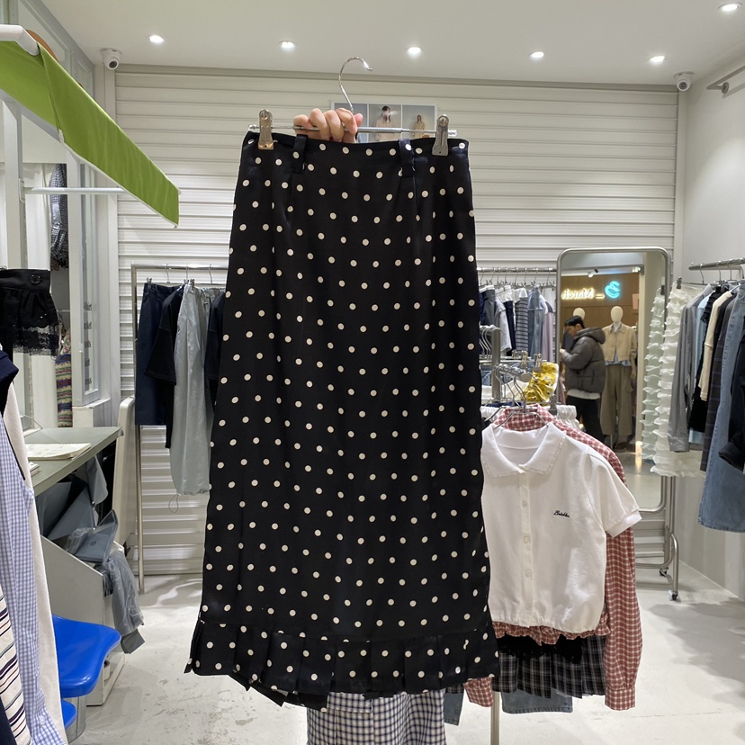 BRICKLANE韓國代購女裝新品人氣休閑推薦熱賣26春夏長裙褶裙BRICKLANE長裙圖色1