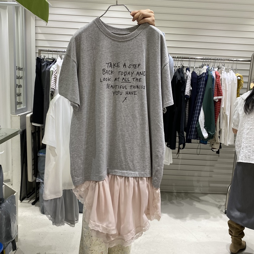 BRICKLANE韓國代購女士新品熱賣時尚休閑推薦職業T恤雪紡BRICKLANET恤圖色2