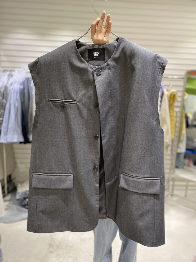 BRICKLANE韓國東大門直郵女士新款時尚人氣職業推薦熱賣馬甲BRICKLANE馬甲圖色1