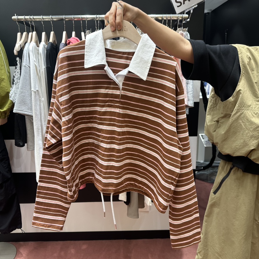 DAILY MOMENT韓國東大門代購女士新款熱賣推薦人氣長袖T恤DAILY MOMENT長袖T恤圖色2