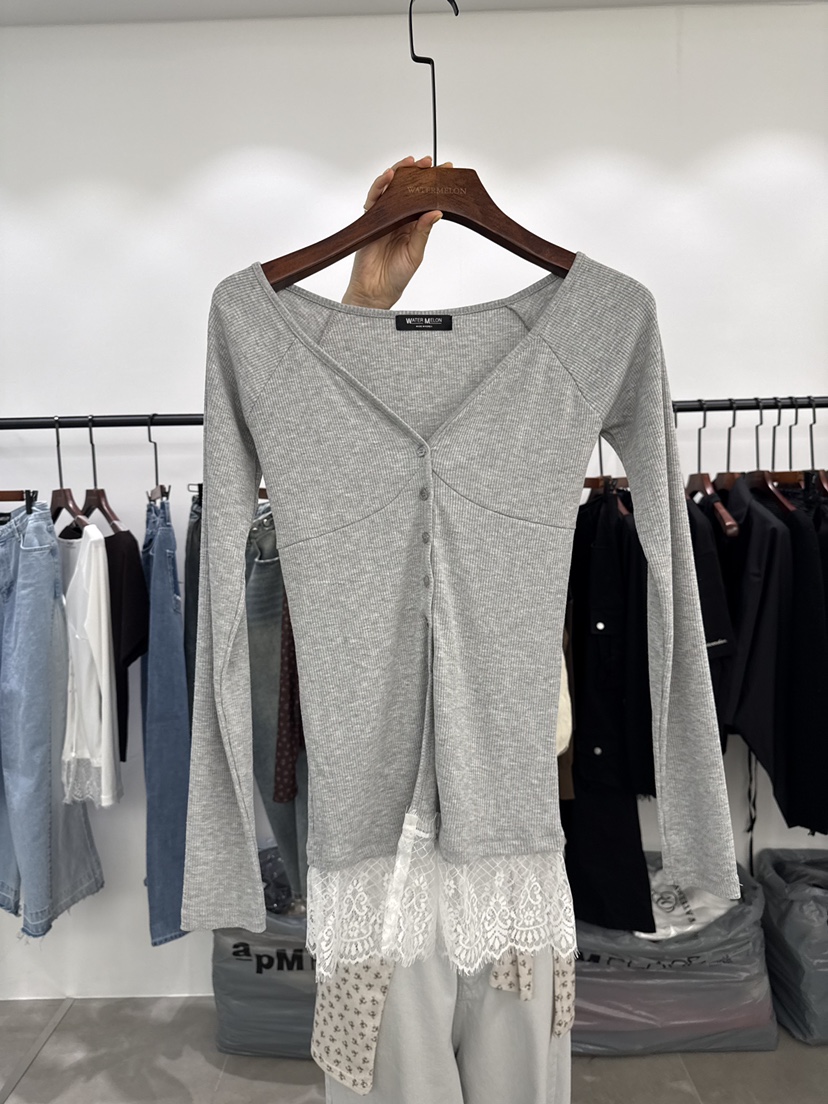 WATERMELON韓國東大門直郵女裝新品休閑熱賣人氣推薦長袖T恤WATER MELON長袖T恤圖色2